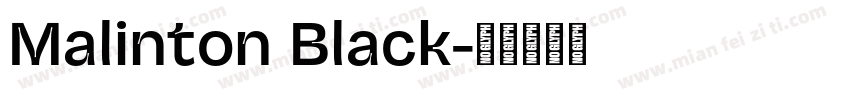 Malinton Black字体转换